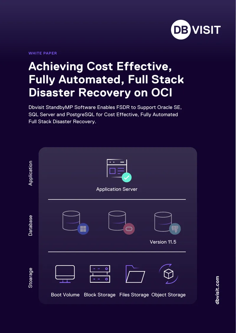 Full Stack Disaster Recovery on OCI