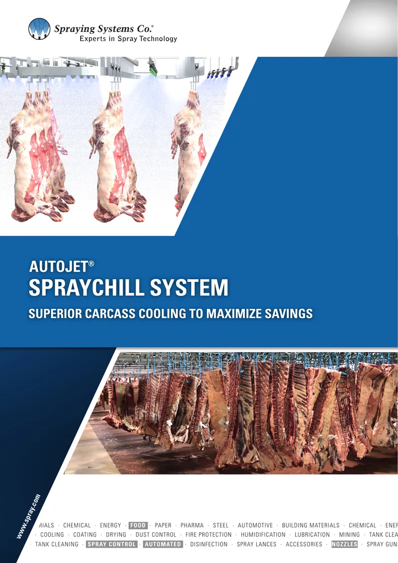 AutoJet Spray Chill System for Meat Processing