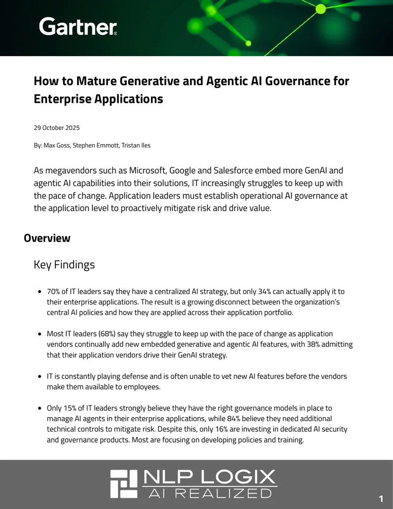 Maturing AI Governance for Enterprise Applications