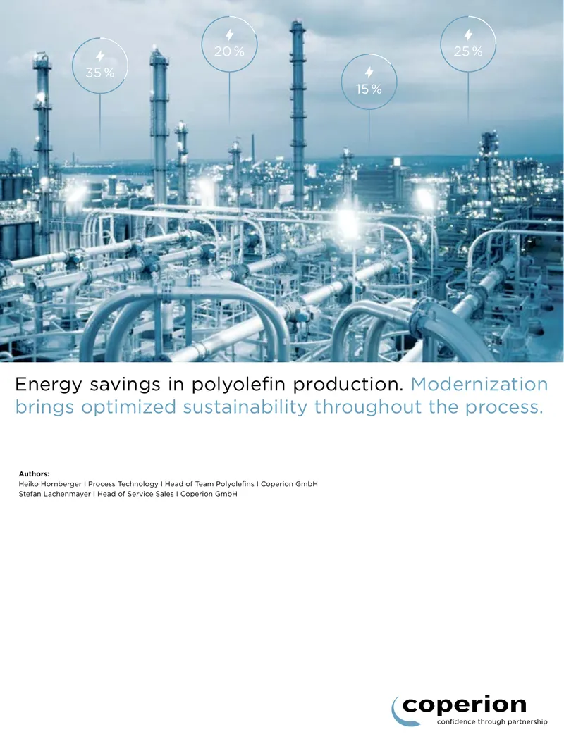 Energy Efficiency Improvements in Polyolefin Production