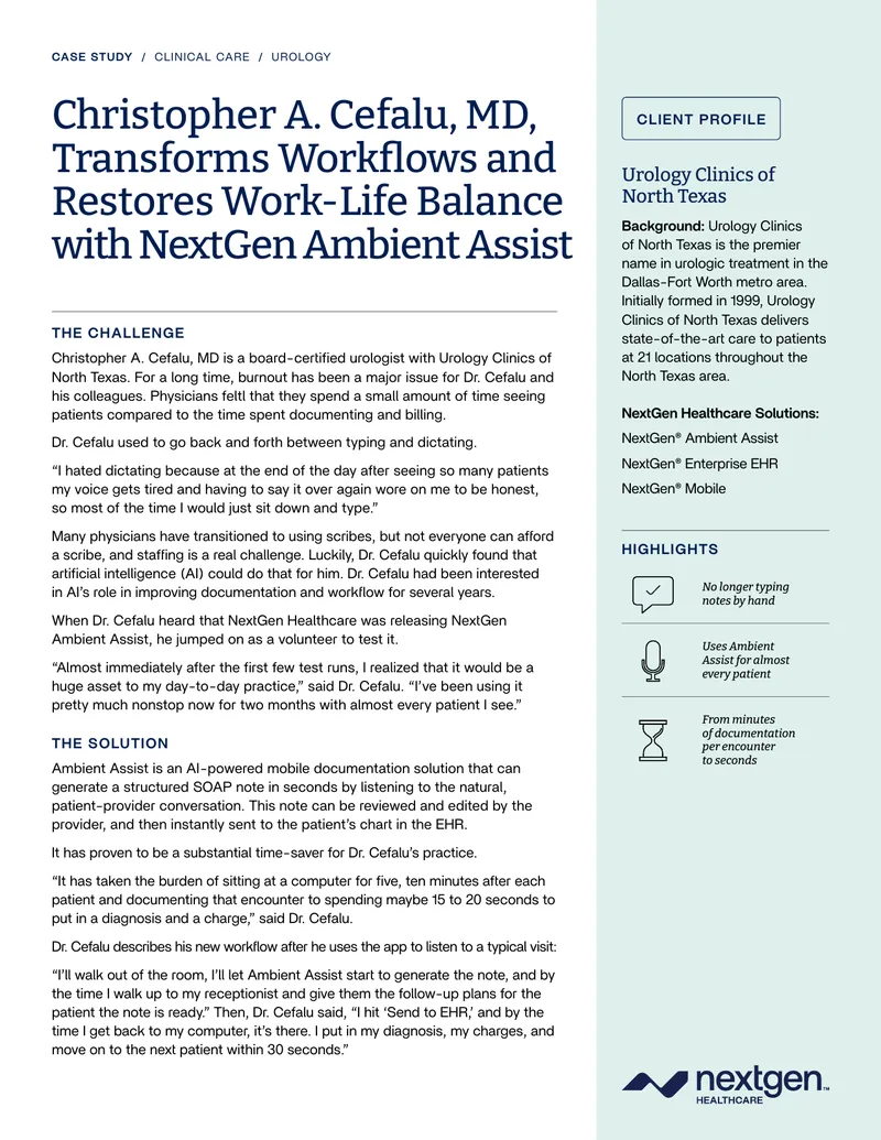 AI-Powered Documentation Workflow in Urology