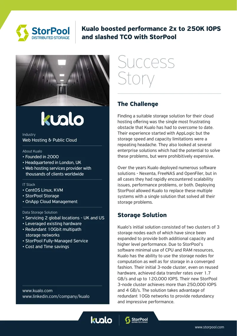 Kualo Storage Solution Implementation Case Study