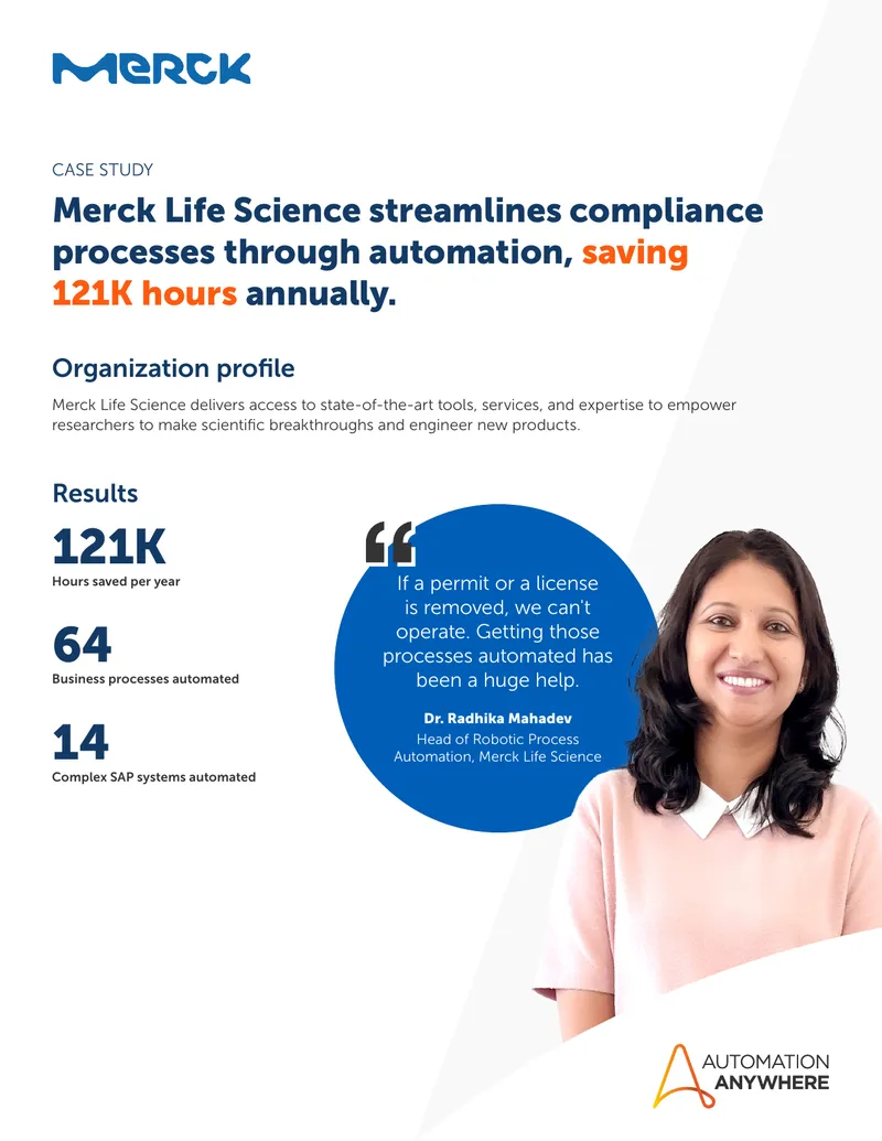 Merck Life Science Compliance Automation Case Study