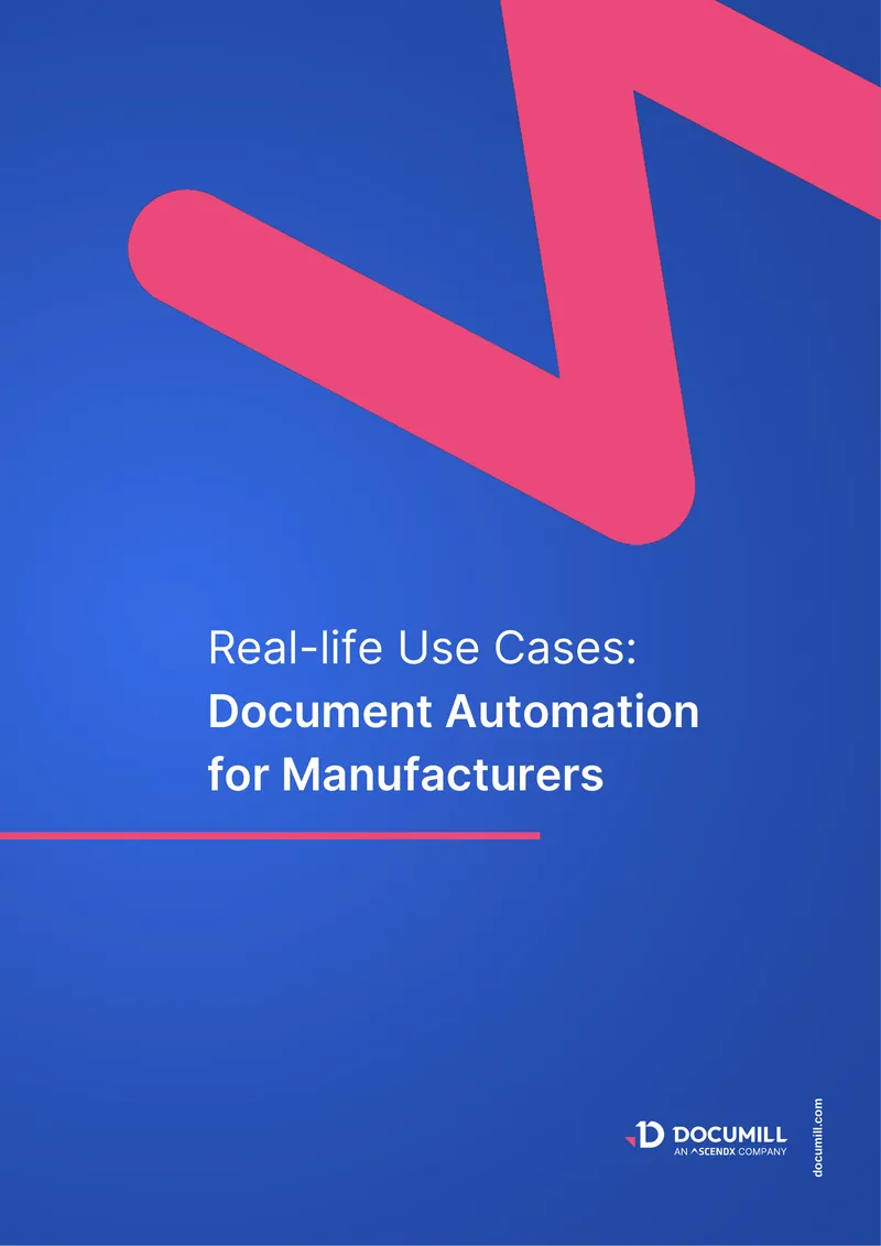 Document Automation Use Cases for Manufacturers