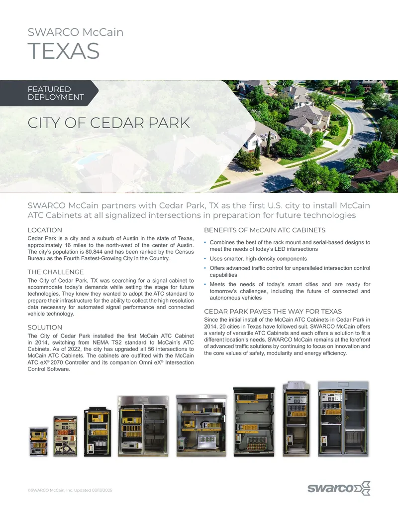 McCain ATC Cabinet Deployment in Cedar Park Texas