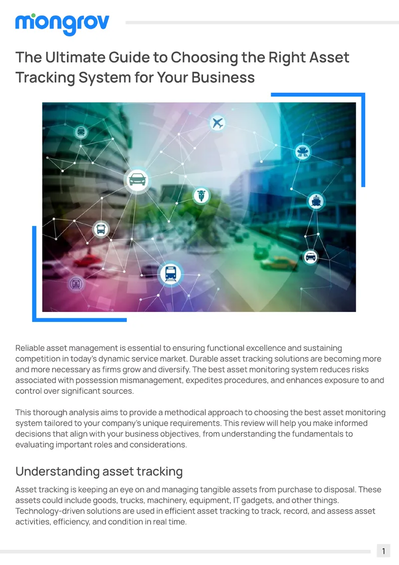 Guide to Choosing an Asset Tracking System