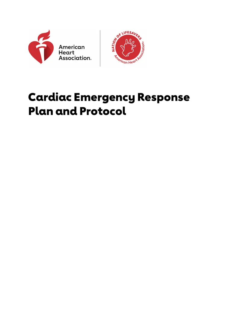 Cardiac Emergency Response Plan and Protocol