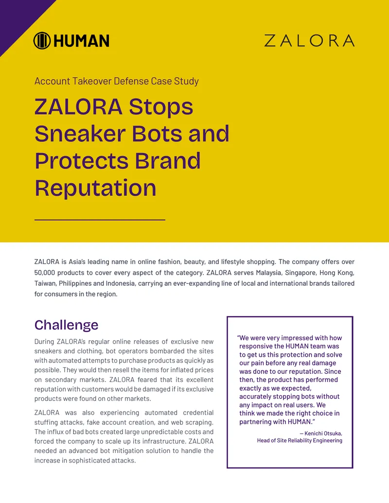 ZALORA Bot Mitigation Case Study