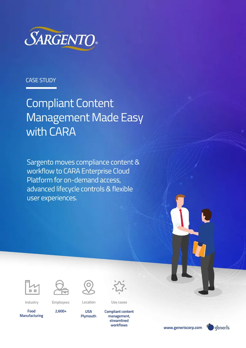 Sargento Compliance Content Management Case Study