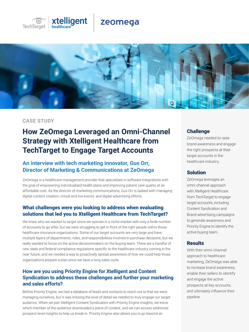 ZeOmega's Omni-Channel Strategy with Xtelligent Healthcare