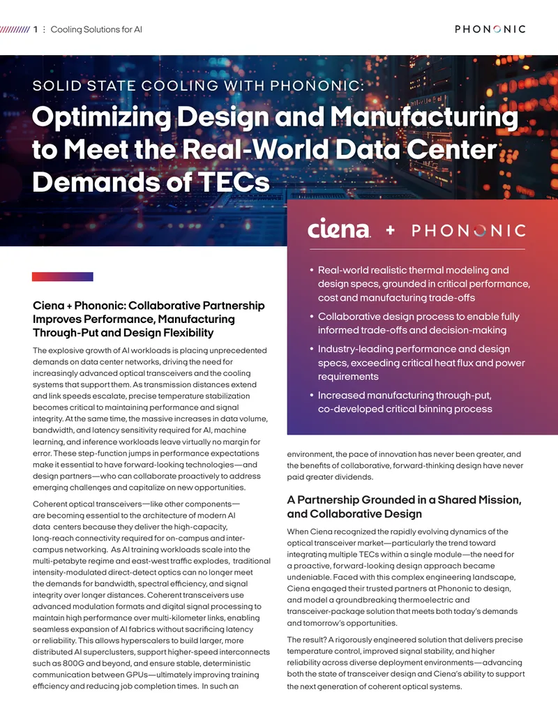 Cooling Solutions for AI Data Centers