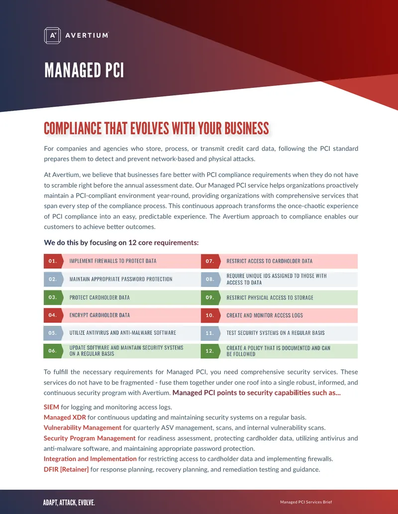 Managed PCI Compliance Services Overview