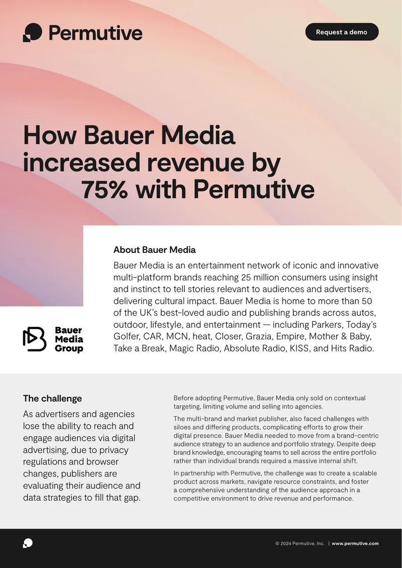 Bauer Media Revenue Growth Strategy with Permutive
