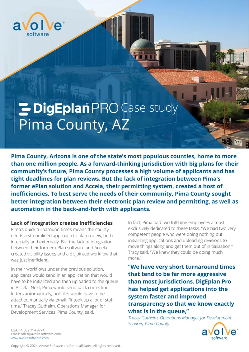 Pima County Electronic Plan Review Case Study