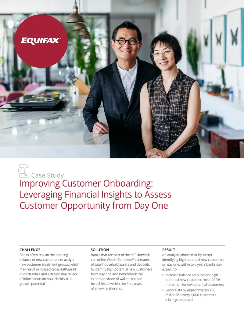 Improving Customer Onboarding with Financial Insights