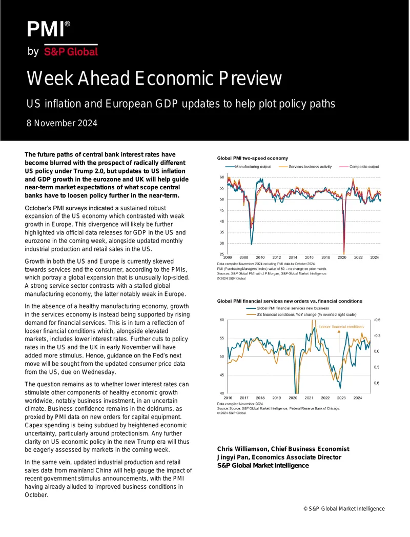 Week Ahead Economic Preview for November 2024