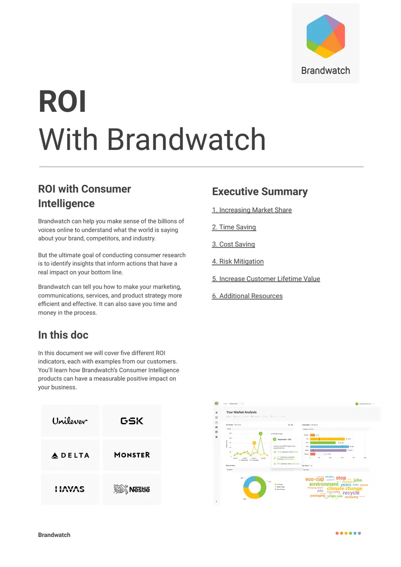 ROI Indicators with Brandwatch Consumer Intelligence