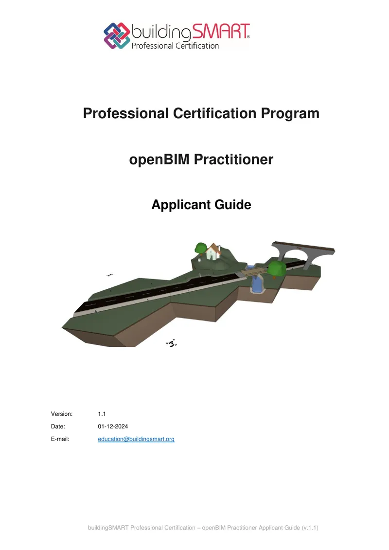 buildingSMART openBIM Practitioner Certification Applicant Guide
