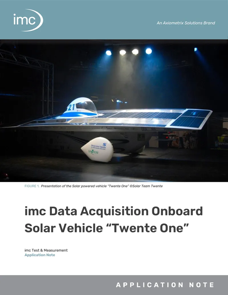 Data Acquisition System for Solar Vehicle Twente One