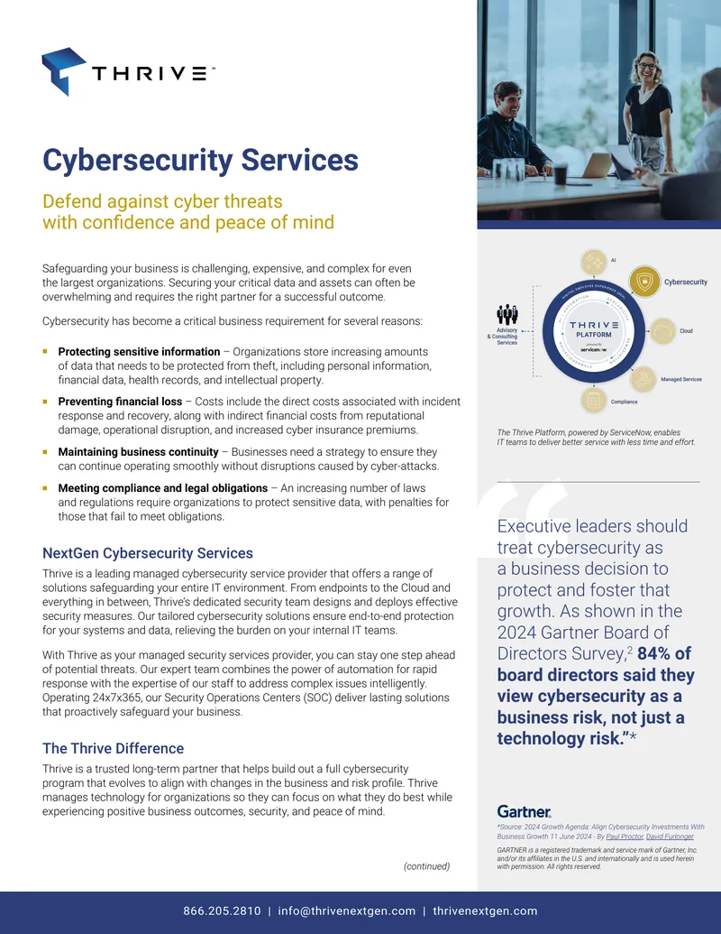 NextGen Cybersecurity Services Overview