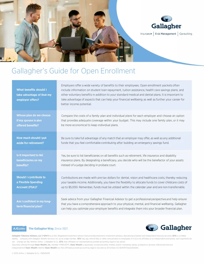Gallagher's Guide for Open Enrollment