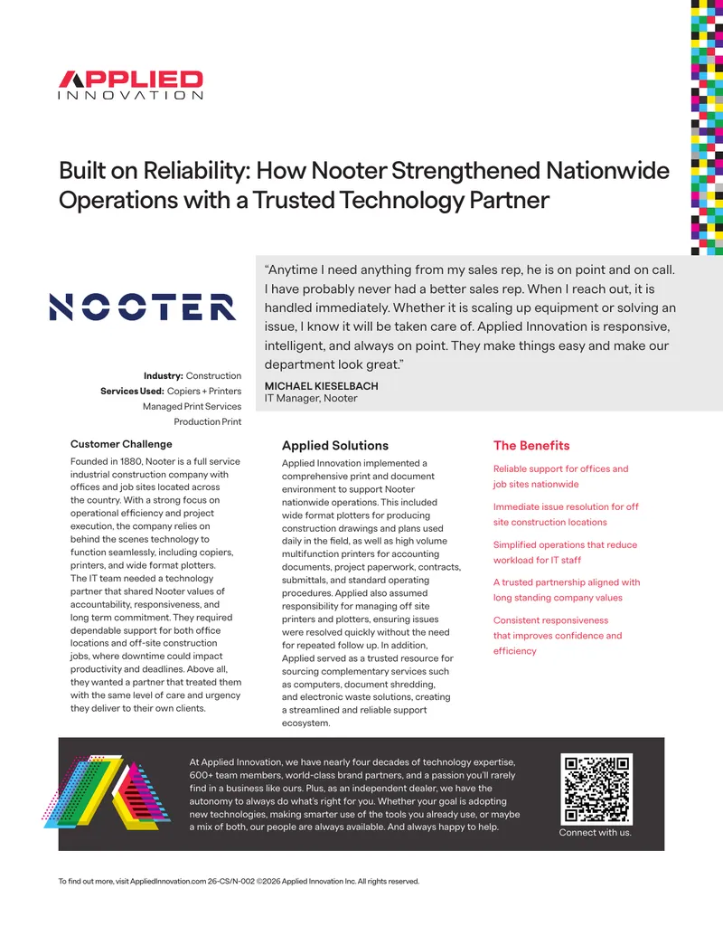 Nooter Operations Strengthened by Technology Partnership