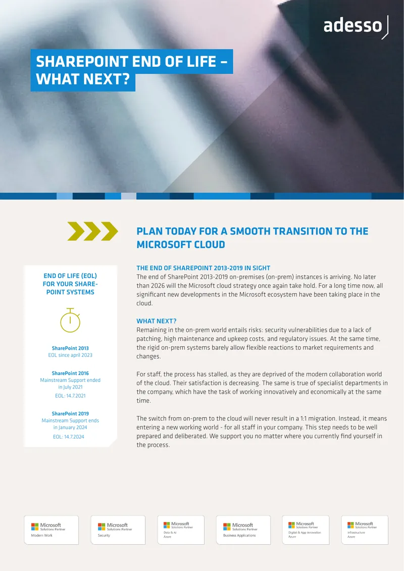 Transitioning from SharePoint On-Premises to Microsoft Cloud