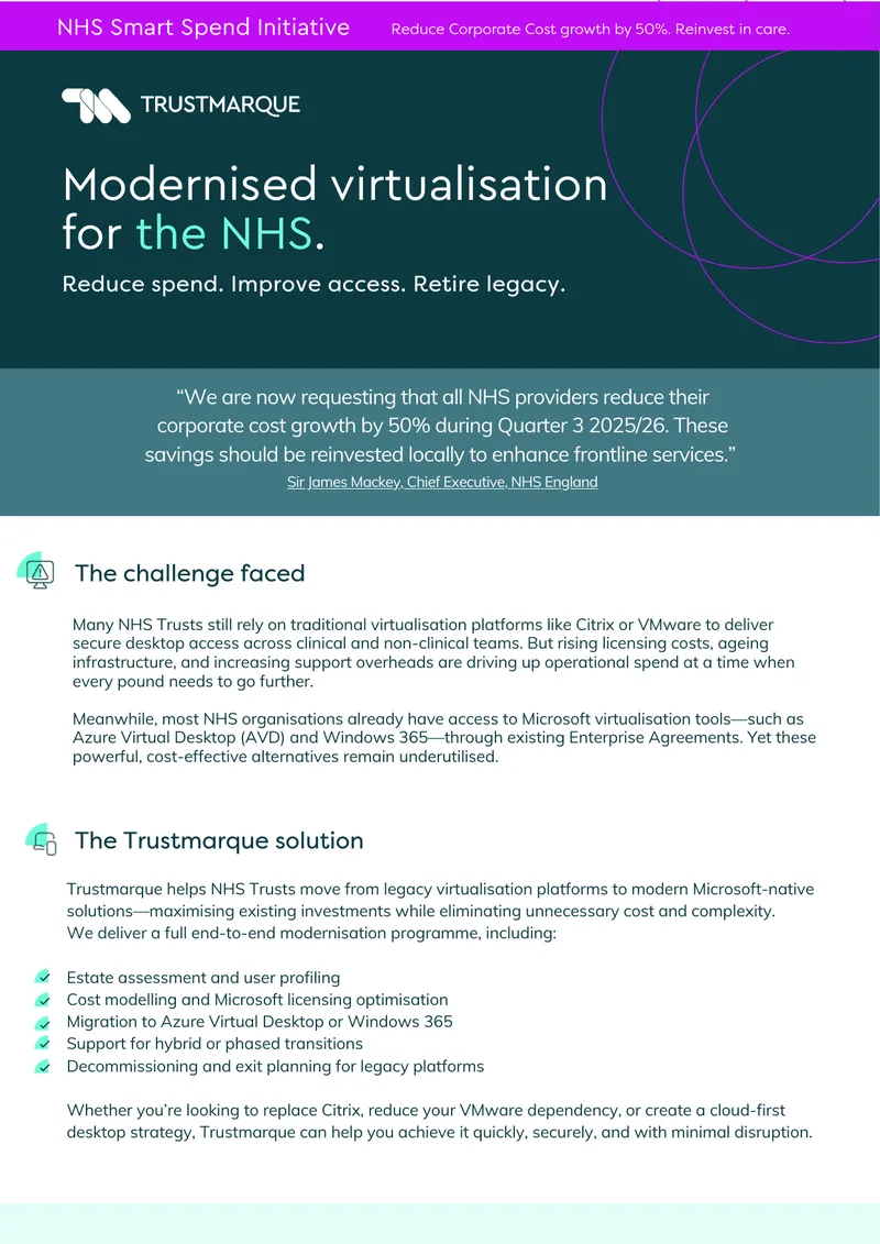 Modernising Virtualisation Solutions for NHS Trusts