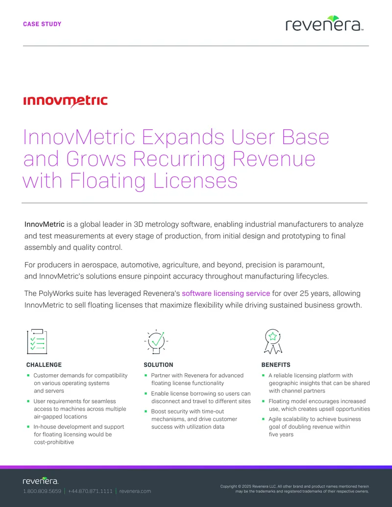 InnovMetric Case Study on Floating Licenses