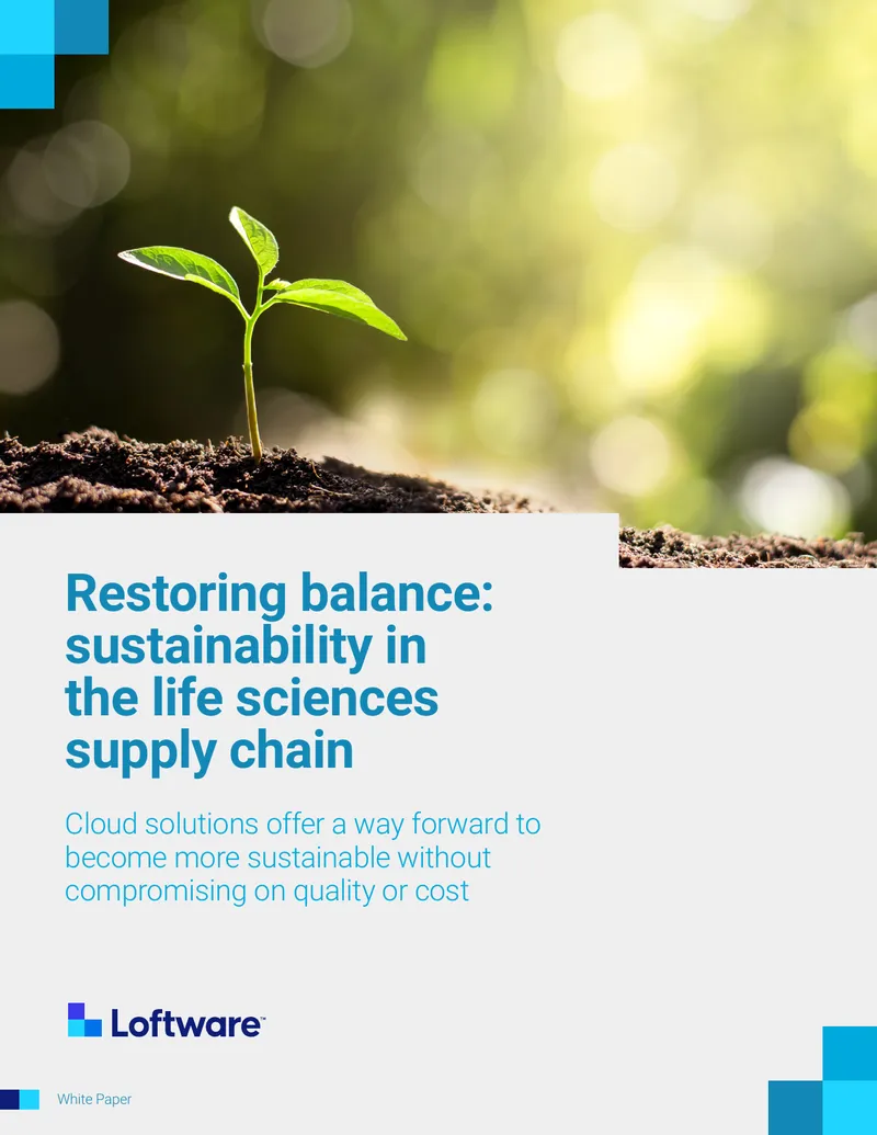 Sustainability in the Life Sciences Supply Chain