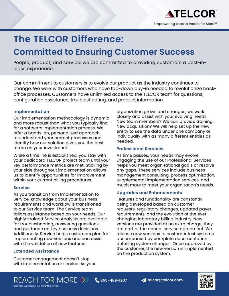 TELCOR Implementation and Service Methodology