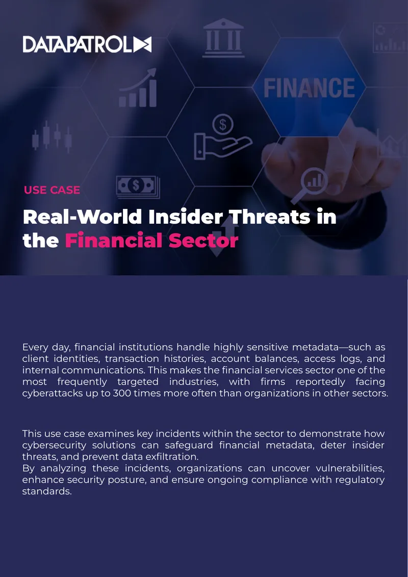 Insider Threats in the Financial Sector