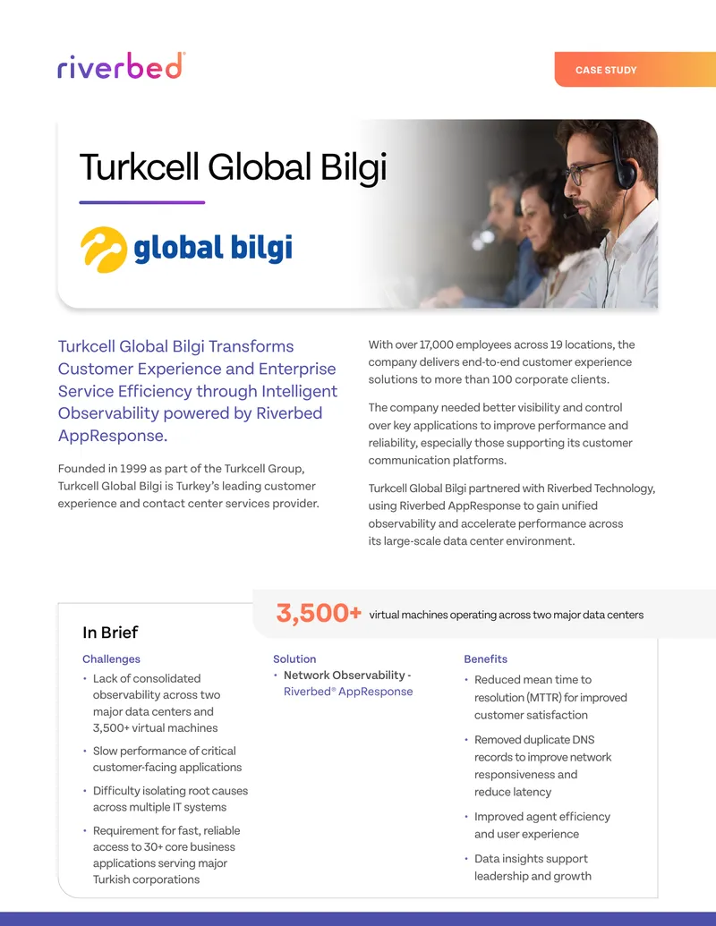 Turkcell Global Bilgi Case Study on Intelligent Observability
