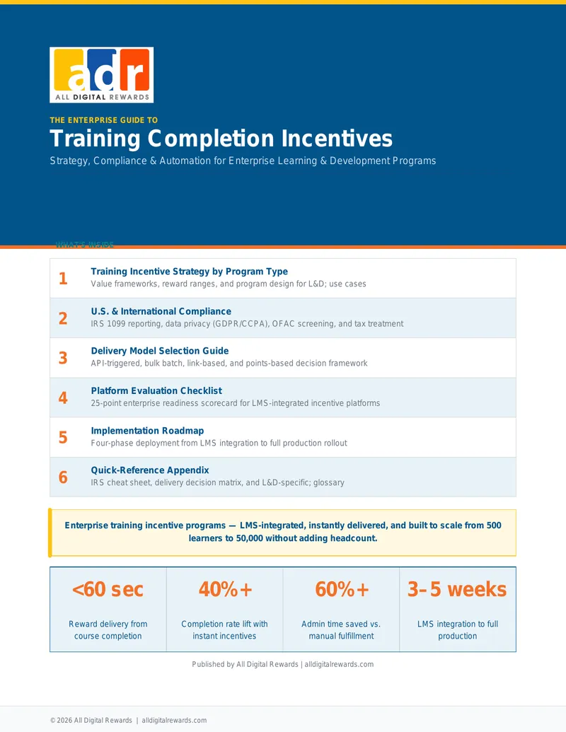 Enterprise Guide to Training Completion Incentives