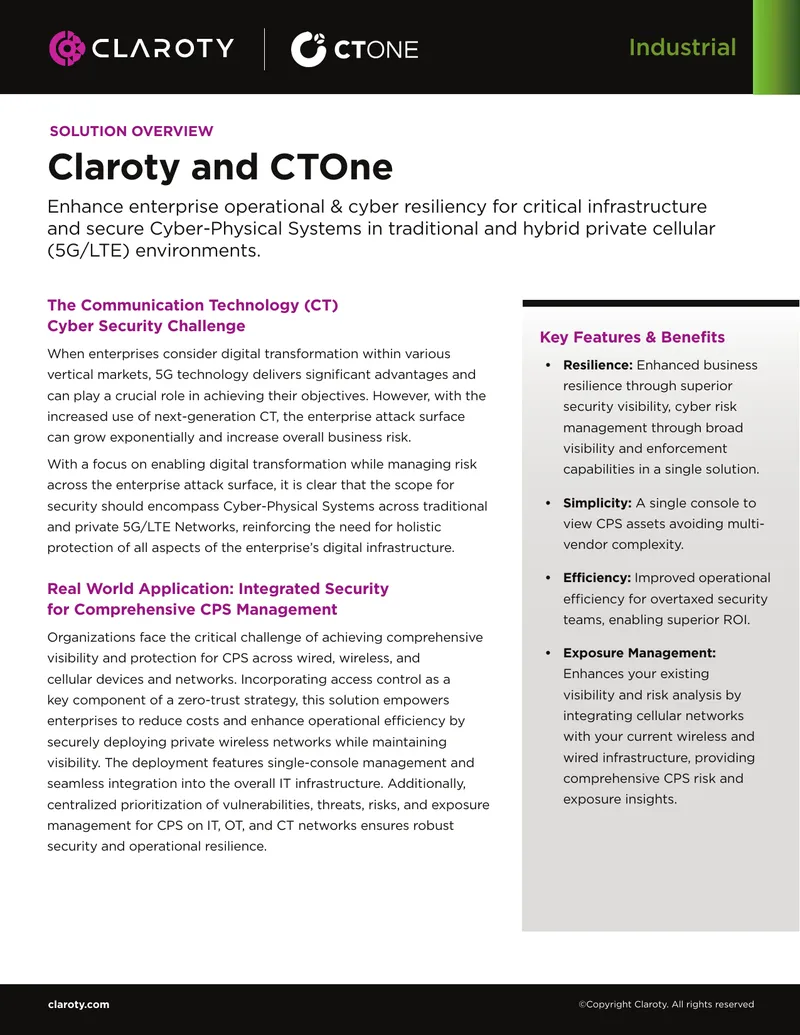 Cyber Security Solutions for 5G and CPS Management