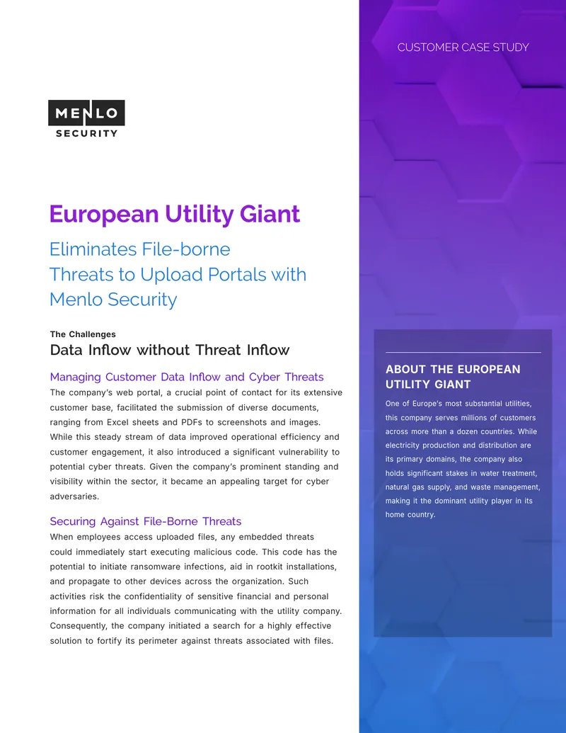 European Utility Company Cybersecurity Case Study