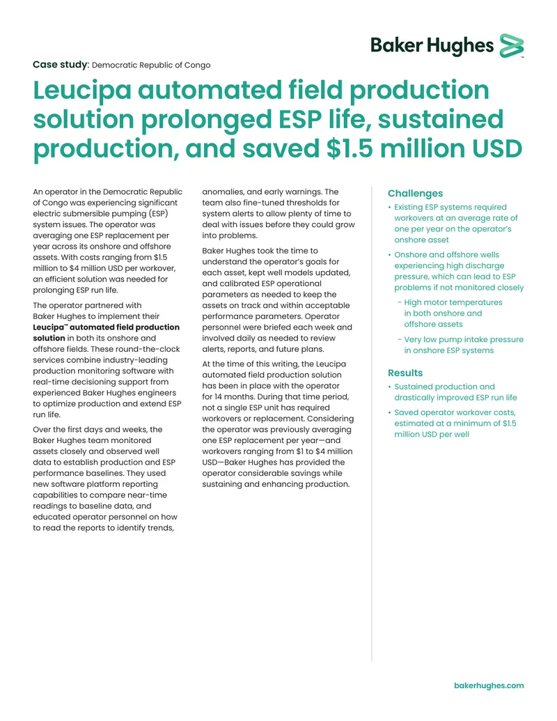 Automated Field Production Solution Implementation Case Study