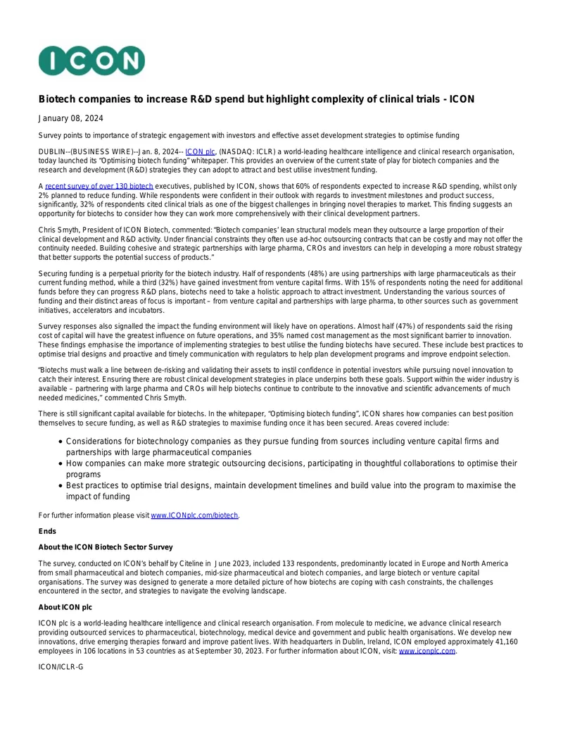 Optimising Biotech Funding Whitepaper