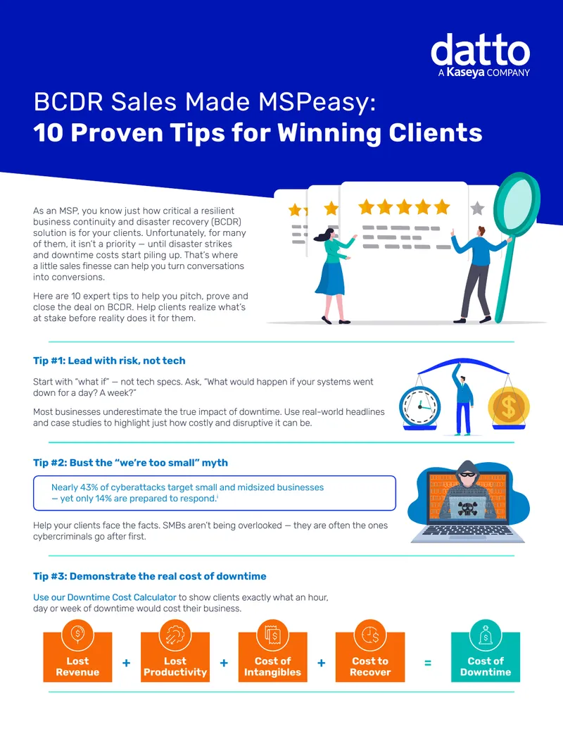 BCDR Sales Strategies for Managed Service Providers