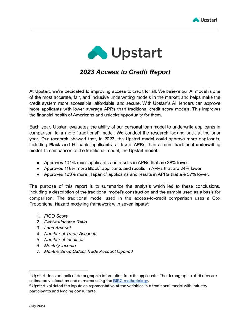 2023 Access to Credit Report