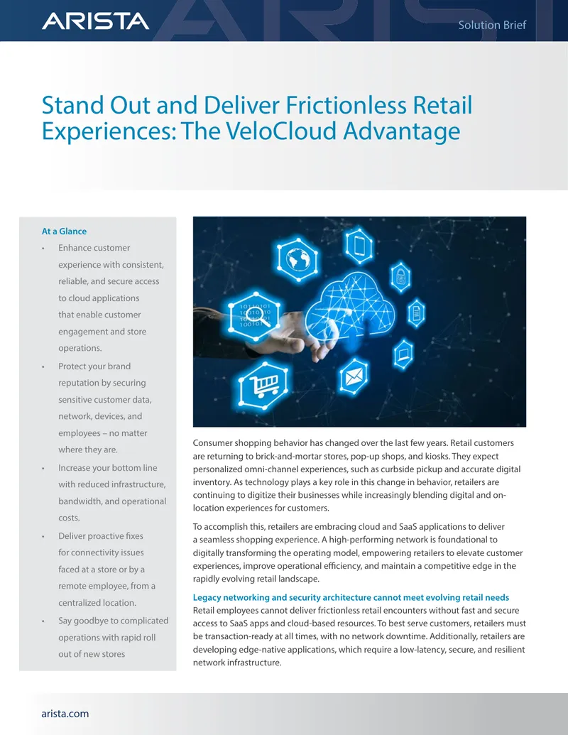 Frictionless Retail Experiences with VeloCloud