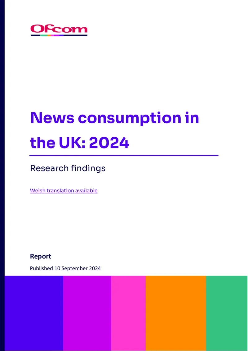 News Consumption Patterns in the UK for 2024
