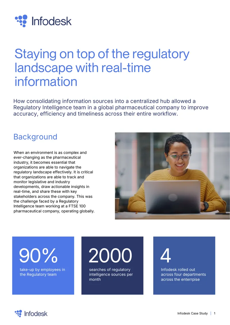 Regulatory Intelligence Team Workflow Improvement