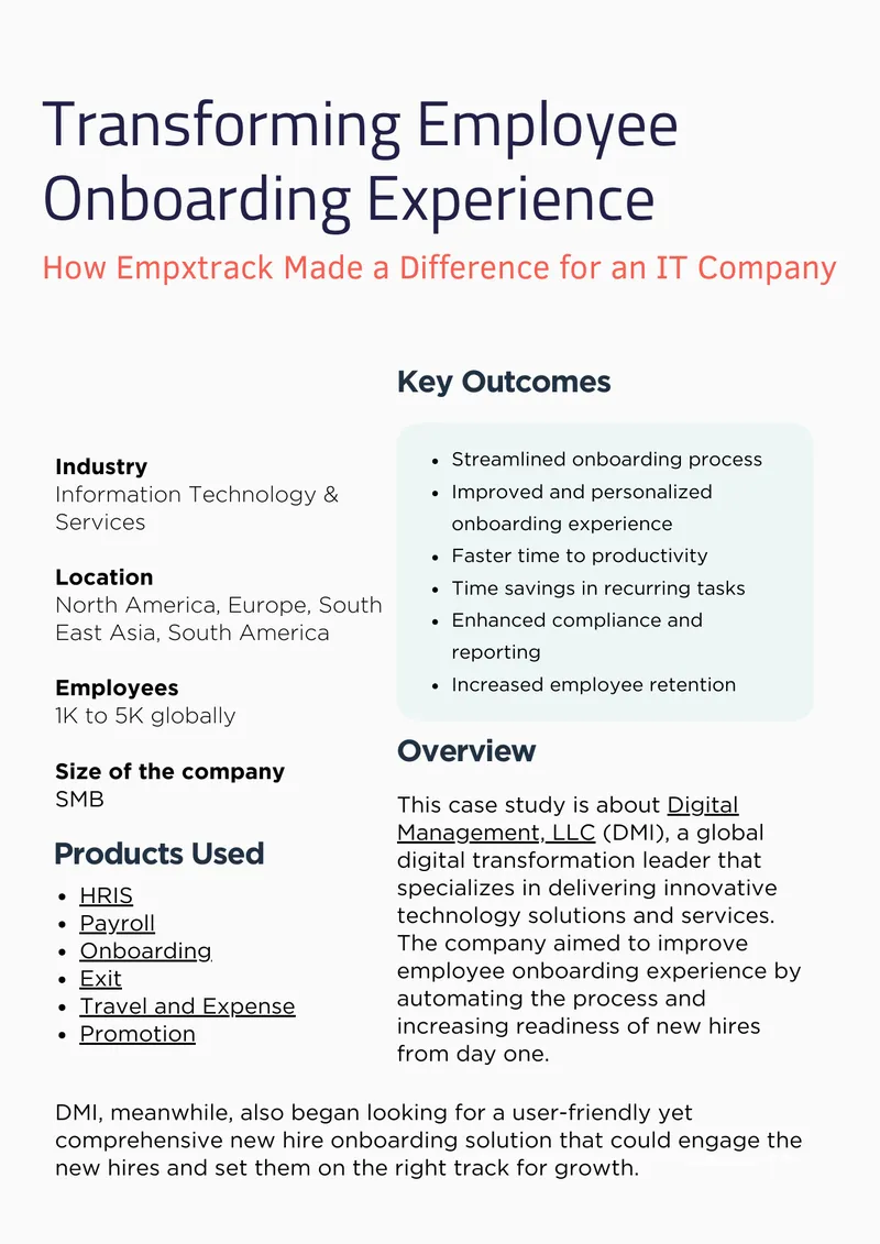 Automated Employee Onboarding Solution Case Study