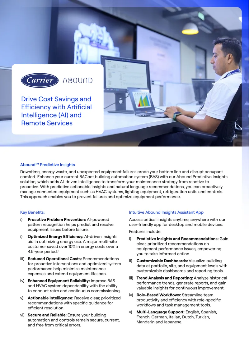 Abound Predictive Insights and Managed Services Overview