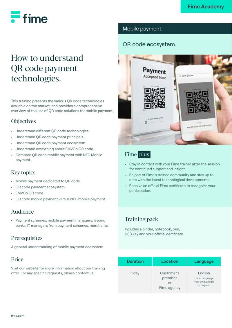 Understanding QR Code Payment Technologies Training