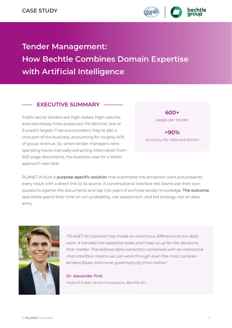 Tender Management Automation at Bechtle