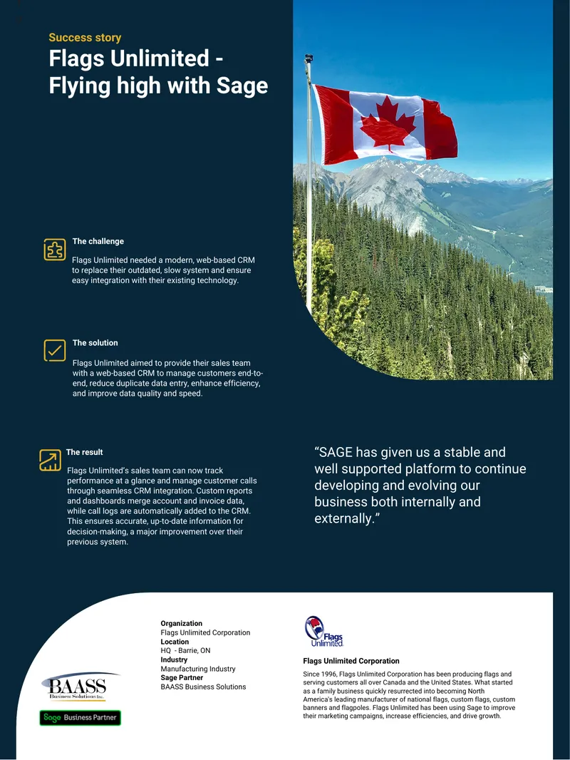 Flags Unlimited Corporation CRM Implementation Case Study