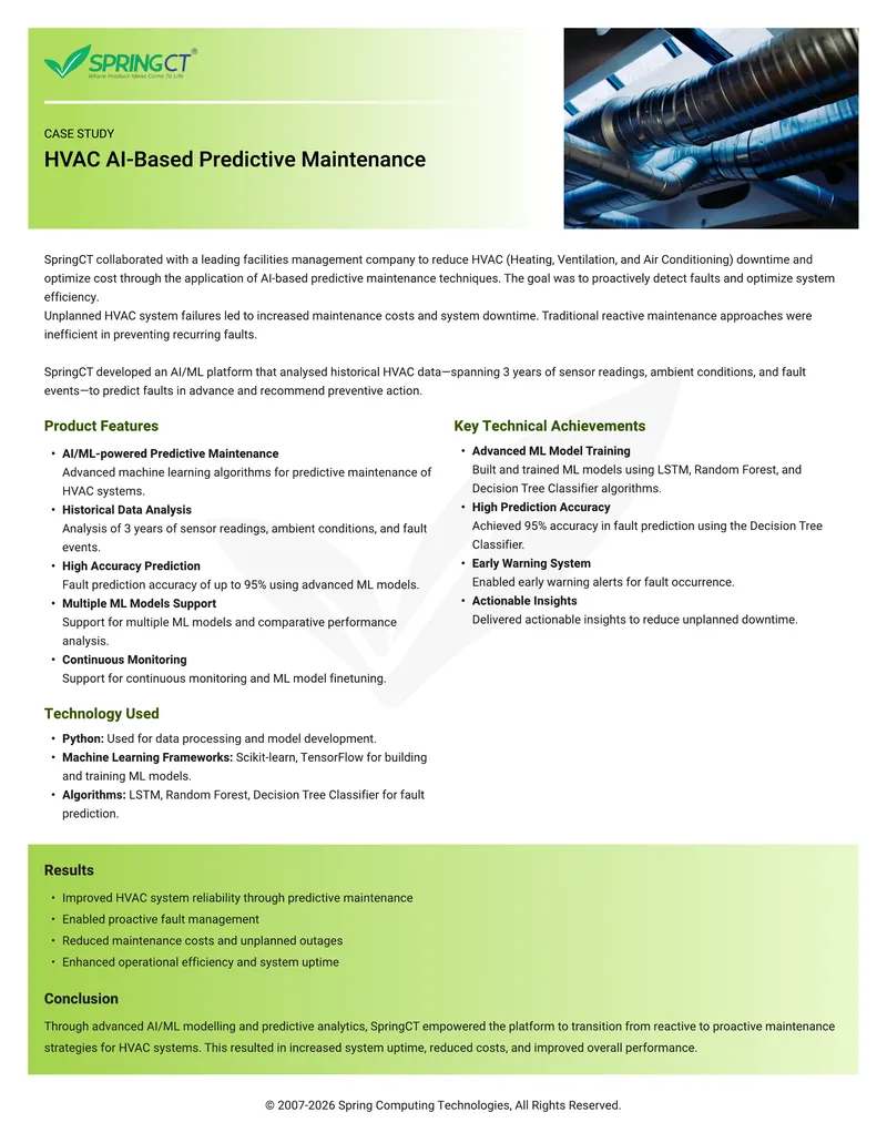 HVAC AI-Based Predictive Maintenance Case Study