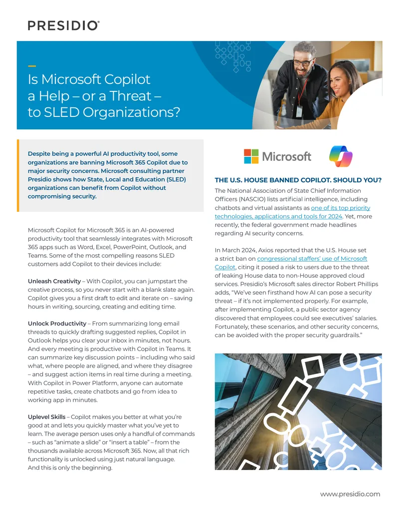 Microsoft 365 Copilot Security Considerations for SLED Organizations